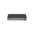 H3C S1600V2-10P-HPWR, 8 Port, GigaBit, PoE 125W, L2, 1 Port GigaBit Uplink, 1 Port GigaBit SFP, Web Yönetilebilir, Masaüstü Switch