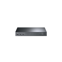 TP-LINK TL-SL1311MP, 8 Port, Megabit, PoE 124W, 2 Port Gigabit Lan, 1 Port GigaBit SFP, Yönetilemez, Masaüstü, Switch