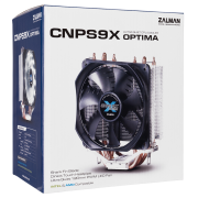 ZALMAN CNPS9X OPTIMA, 12cm Fan, CPU Kule Tipi Hava Soğutma, Beyaz Led, 4 adet Bakır Isı Borusu (AMD ve INTEL Tüm işlemciler ile uyumlu)