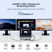 UNITEK UHUB11+ USB-C DISPLAYLINK 4K BAGLANTI ISTASYONU (D1147AGY01)