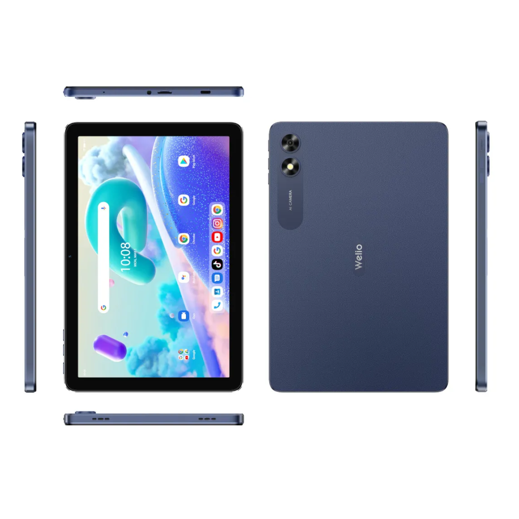 WELIO WPad Aura  10,1'' Ekran, 4Gb Ram, 64Gb Hafıza, Wifi, Midnight Blue, Android Tablet (KVK Garantili)