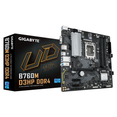 GIGABYTE B760M D3HP DDR4, 4xDDR4, 2xM.2, DP, HDMI, VGA, 12-13.14.Nesil, LGA1700 Soket, Anakart