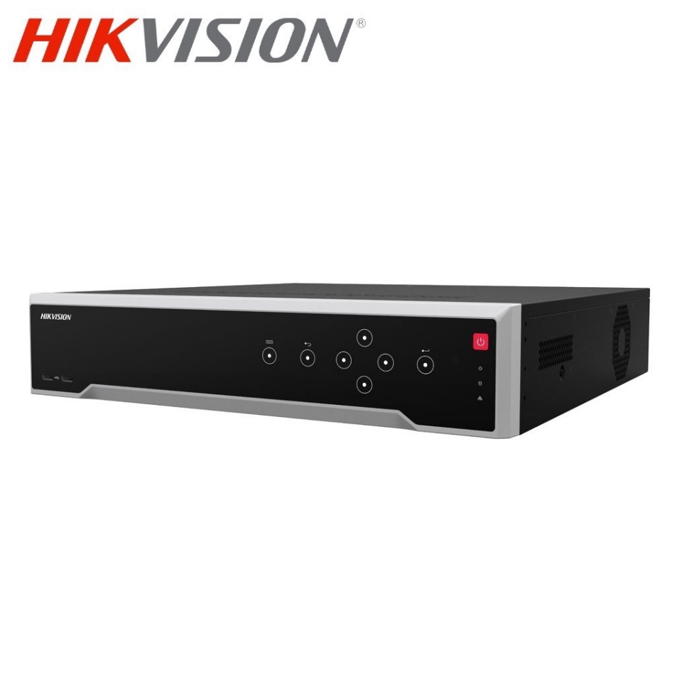 HIKVISION DS-7764NI-M4, 64Kanal, 32Mpix, H265+, 4 HDD Desteği, 4320P Kayıt, 400Mbps Bant Genişliği, Metal Kasa, 2 Port GigaBit Lan, NVR