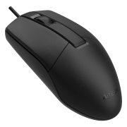 A4 TECH OP-330S, Siyah, Silent, V-Track, 1200dpi, 3 Buton, Usb Kablolu, Optik Mouse