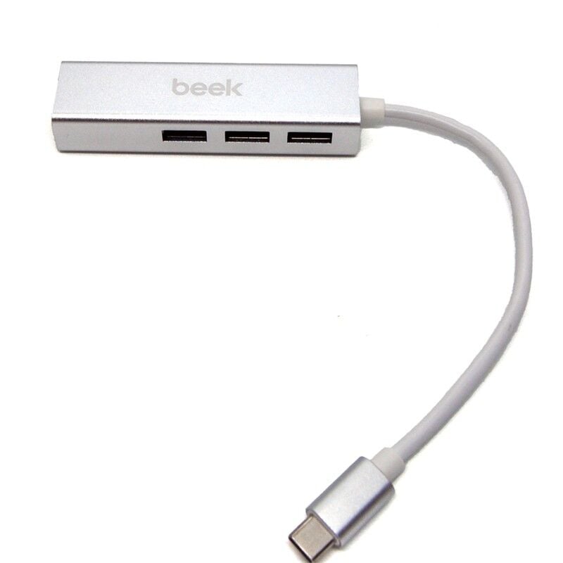 BEEK BA-USB-HB3C-3A1GT 3 PORT USB 3.0 TİP C HUB, 1 X 10/100/1000 RJ45 USB HUB