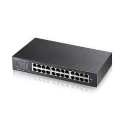 ZyXEL GS1100-24E V3, 24 Port, GigaBit, Yönetilemez, Sessiz, Rackmount Switch
