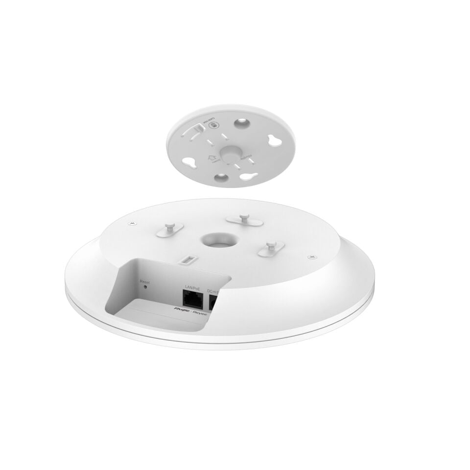 RUIJIE REYEE RG-RAP2266 AX3000 Wi-Fi 6 1PORT 2.4G 2x2MIMO 5G 2x2MIMO 2.4 GHZ & 5 GHZ POE ADAPTORSUZ INDOOR ACCESS POINT