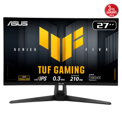 ASUS TUF GAMING VG27AQ5A 27" 0.3ms, 210Hz, QHD, DP, 2xHDMI, USB, Hoparlör, Fast IPS LED, ELMB Sync Premium, GAMING Monitör