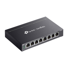OMADA DS108GP, 8 Port Gigabit,  8 Port Gigabit PoE+, 65W, Yönetilemez, Masaüstü/Vesa Metal Kasa Sessiz Switch