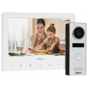 DAHUA KTA02, Analog Villa Tipi Görüntülü  İnterkom Kit, 7 inç TFT Ekran, 1,3Mp Kamera, Analog Villa Kit