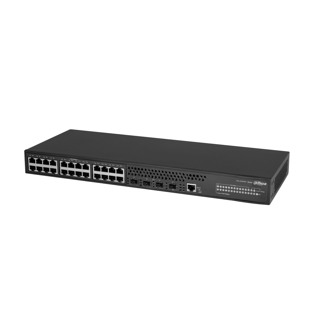 DAHUA AS5500-24GT4XF, 24 Port Gigabit,  4 Port 10G SFP,  L3 Yönetilebilir, Rack Mount Switch