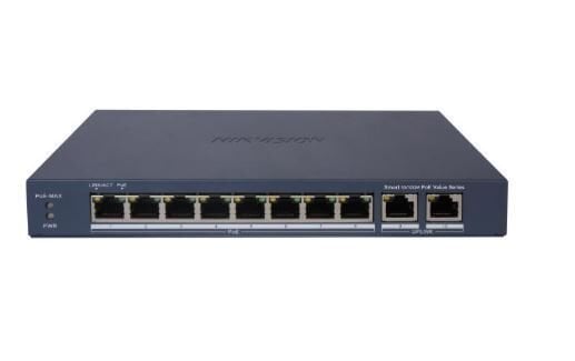 HİKVİSİON DS-3E1310P-EI/M 8 PORT 10/100 POE SWİTCH + 2GB UPLİNK