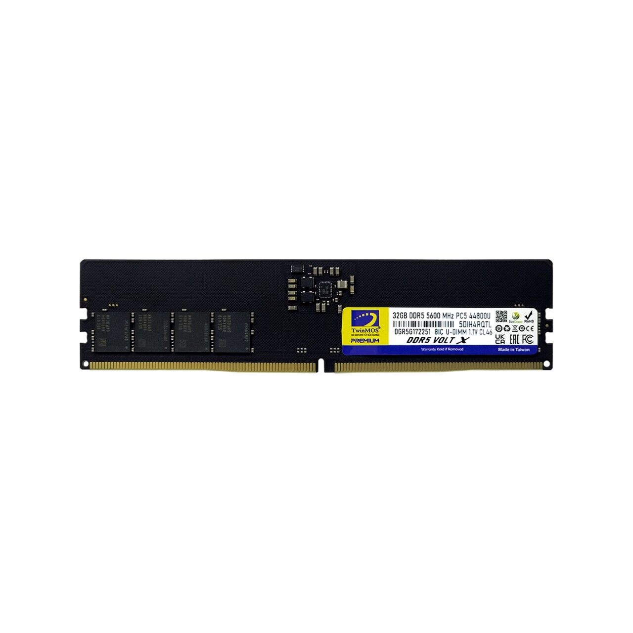 TWINMOS 32GB 5600MHz DDR5 PC RAM TMD532GB5600U46WO