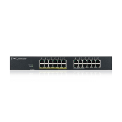 ZyXEL GS1915-24EP, 24 Port, GigaBit, 12 Port PoE, Yönetilebilir, Sessiz, Masaüstü Switch
