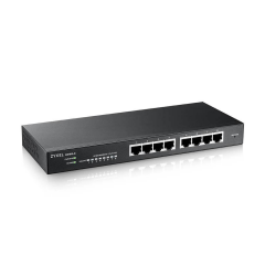 ZyXEL GS1915-8, 8 Port, GigaBit, Yönetilebilir, Masaüstü Akıllı Switch