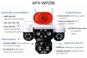 APRONX APX-WP296 9MP 3.6mm Solar Wi-Fi Kamera