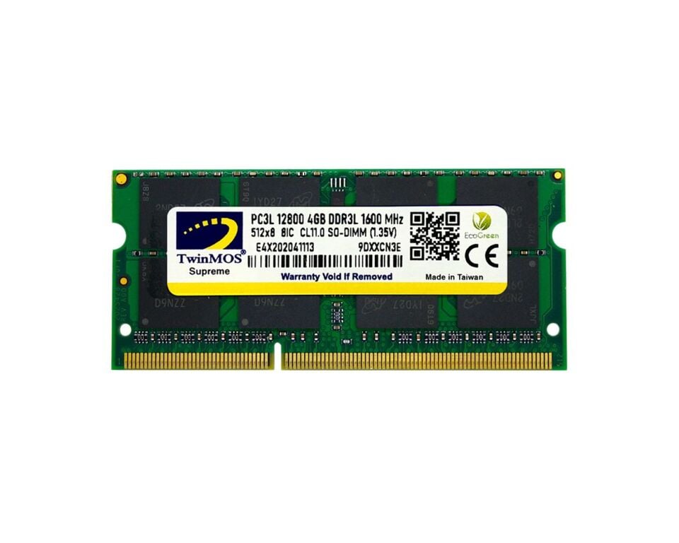TWINMOS MDD3L4GB1600N 4GB DDR3 1600Mhz Notebook Bellek 1.35 Volt