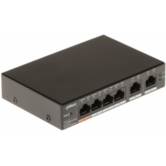 DAHUA CS4006-4ET-60, 4 Port, Megabit, PoE 60W, 2 Port Uplink, Cloud Yönetilebilir, Switch