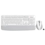 A4 TECH FG2500S PLUS KABLOSUZ MULTİMEDYA BEYAZ/GRİ 2.4 GHz /3200 DPI Q KLAVYE+MOUSE