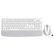 A4 TECH FG2500S PLUS KABLOSUZ MULTİMEDYA BEYAZ/GRİ 2.4 GHz /3200 DPI Q KLAVYE+MOUSE