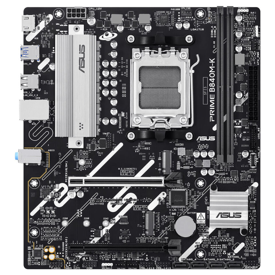 ASUS PRIME B840M-K 2xDDR5 HDMI 2xM.2 AM5 ANAKART