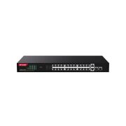 IP-COM G1128P-24-410W 24 PORT GIGABIT +2XGB RJ45/SFP UPLINK 370W POE RACKMOUNT SWITCH