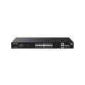 IP-COM G2220P-16-250W 16 PORT GIGABIT+2XRJ45/SFP UPLINK 230W POE CLOUD YÖNETİLEBİLİR RACKMOUNT SWITCH