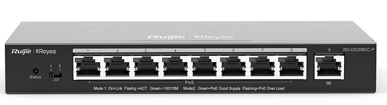 RUİJİE - REYEE RG-ES209GC-P GİGABİT SMART POE + SWİTCH 0 9 X 10/100/1000 BASE