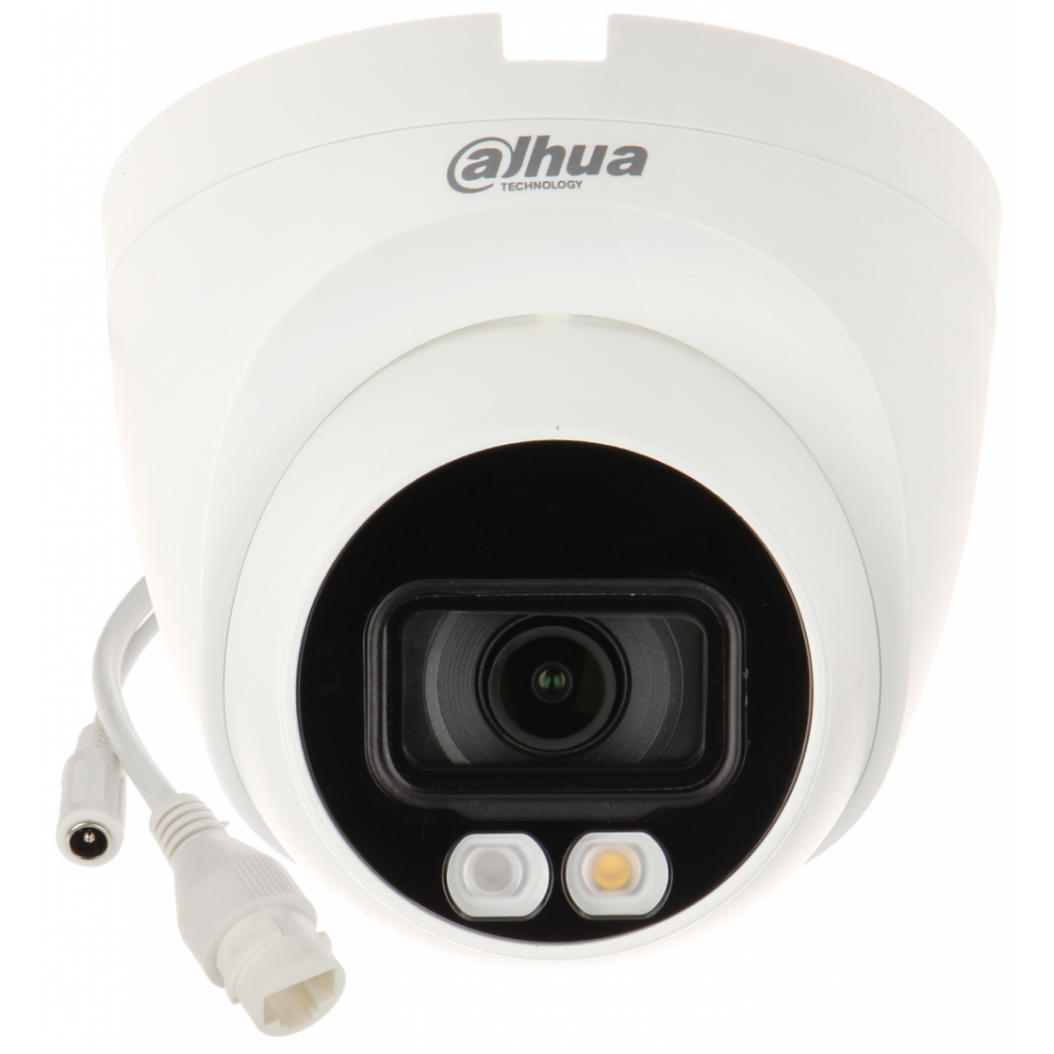 DAHUA  IPC-HDW2449T-S-IL, 4Mpix, Full Color, 2,8mm Lens, H265+, 30Mt Gece Görüşü, IP67, Dahili Mikrofon, PoE Dome IP Kamera