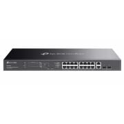 TP-LINK OMADA ES220GMP 16 PORT GIGABIT + 2XGB RJ45/2XGB SFP 250 METRE 250W POE YÖNETİLEBİLİR RACKMOUNT METAL KASA SWITCH