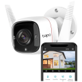 TP-LINK Tapo TC65 (C310), 3,0Mpix, İç ve Dış Mekan, IP66, WiFi, 30Mt. Gece Görüşü, İki Yönlü Ses Güvenlik Kamerası
