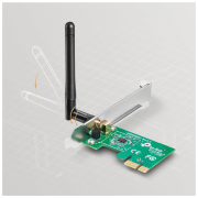 TP-LINK TL-WN781ND, 150Mbps, 2.4Ghz, 2dBi Anten, PCI-Express WIRELESS ETHERNET