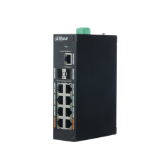DAHUA PFS3211-8GT-120, 8 Port, Gigabit, PoE 120W, 1 Port GigaBit Uplink, 2 Port GigaBit SFP,  Yönetilemez, Rack Mount Switch