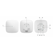 AJAX Hub2, Kablosuz, Görsel Doğrulamalı, Alarm Paneli, SİYAH