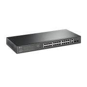 TP-LINK SG1428PE, 28 Port, Gigabit, PoE+ 250W, 2 Port Gigabit SFP, Rackmount, Yönetilebilir, Switch