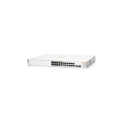 HP Aruba Instant On, JL813A, 1830-24G, 24Port, GigaBit, 12 Port PoE 195W, 2 Port Gigabit SFP, Yönetilebilir, Rack Mount Switch