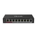 HILOOK NS-0109P-60(B), 8 Port, Megabit, PoE 60W, 1 Port Megabit Uplink, Long Range 250Metre, Yönetilemez, Masaüstü Switch