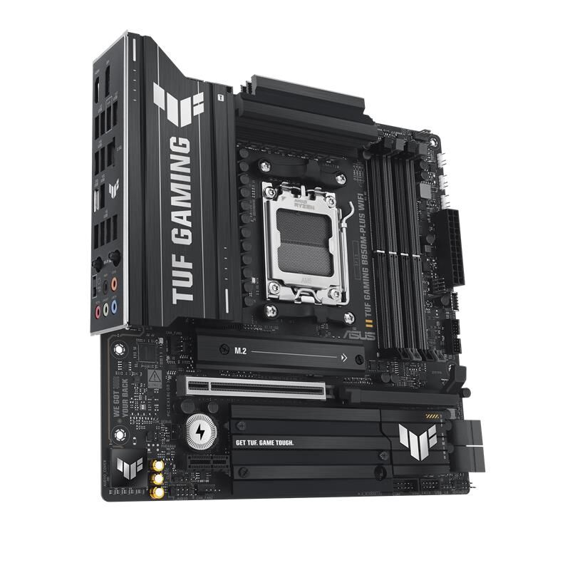 ASUS TUF GAMING B850M-PLUS WIFI DDR5 8000MHZ 1XHDMI 1XDP 3XM.2 MATX AM5 (AMD AM5 9000/8000/7000 SERİLERİ İLE UYUMLU)