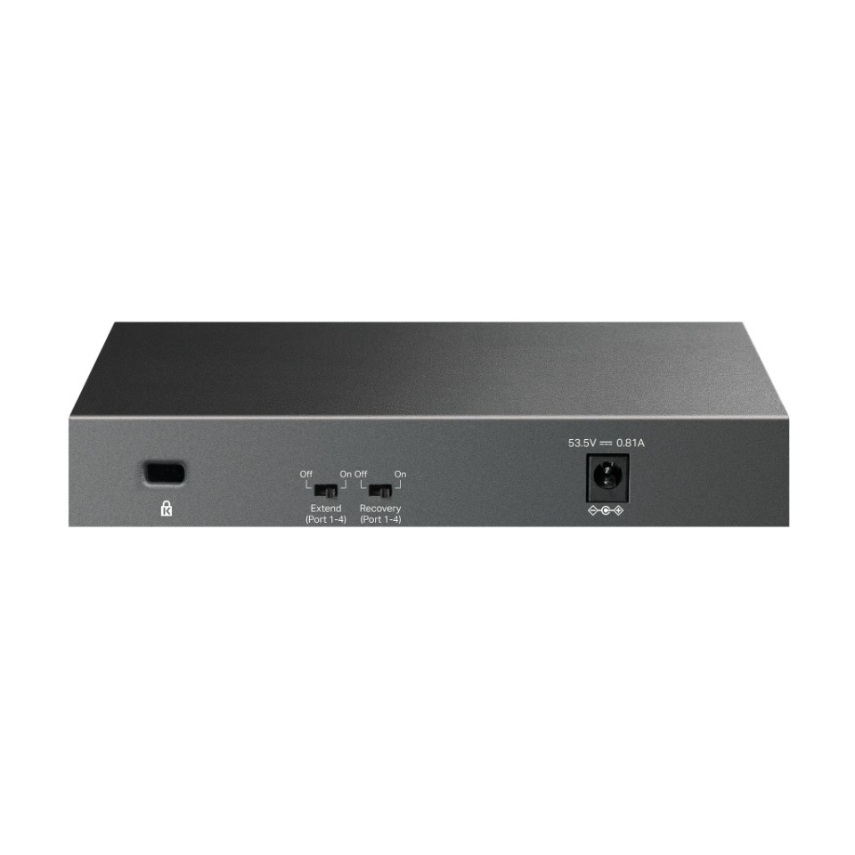 TP-LINK LS106LP, Green Tech, 6 Port, MegaBit, 4 Port PoE 41W, Metal Kasa, Yönetilemez, Masaüstü Switch