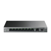 TP-LINK LS1210GP, Green Tech, 8 Port Gigabit, PoE 61W, 1 Port Gigabit Uplink, 1 Port Gigabit SFP, Yönetilemez Masaüstü Switch
