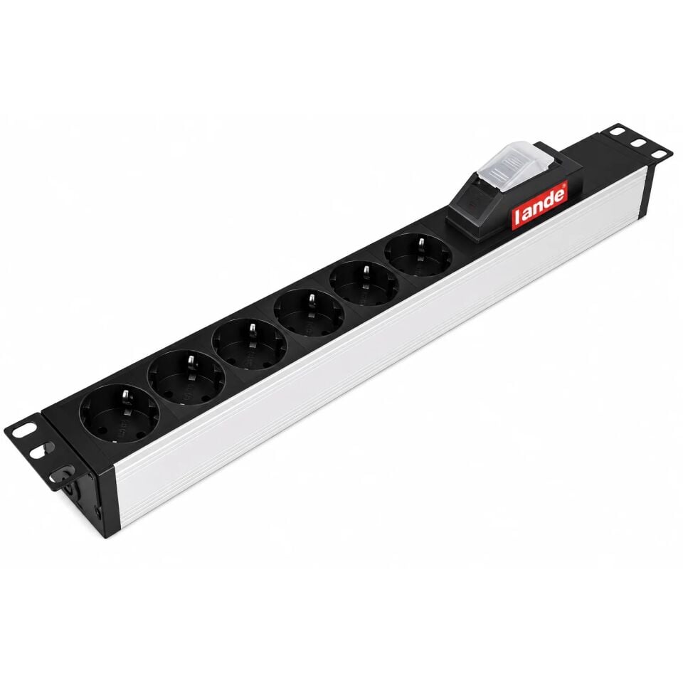 LANDE LN-PRZ-SGT-1U6P-SC 6'LI SİGORTALI GRUP PRİZ
