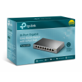 TP-LINK TL-SG108PE, 8 Port, GigaBit, 4 Port PoE 64W, Easy Smart, Yönetilebilir, Metal Kasa, Masaüstü Switch