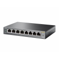 TP-LINK TL-SG108PE, 8 Port, GigaBit, 4 Port PoE 64W, Easy Smart, Yönetilebilir, Metal Kasa, Masaüstü Switch