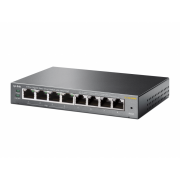 TP-LINK TL-SG108PE, 8 Port, GigaBit, 4 Port PoE 64W, Easy Smart, Yönetilebilir, Metal Kasa, Masaüstü Switch