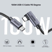 UNITEK 90D USB-C SARJ KABLOSU 1M 100W (C14123BK-1M)