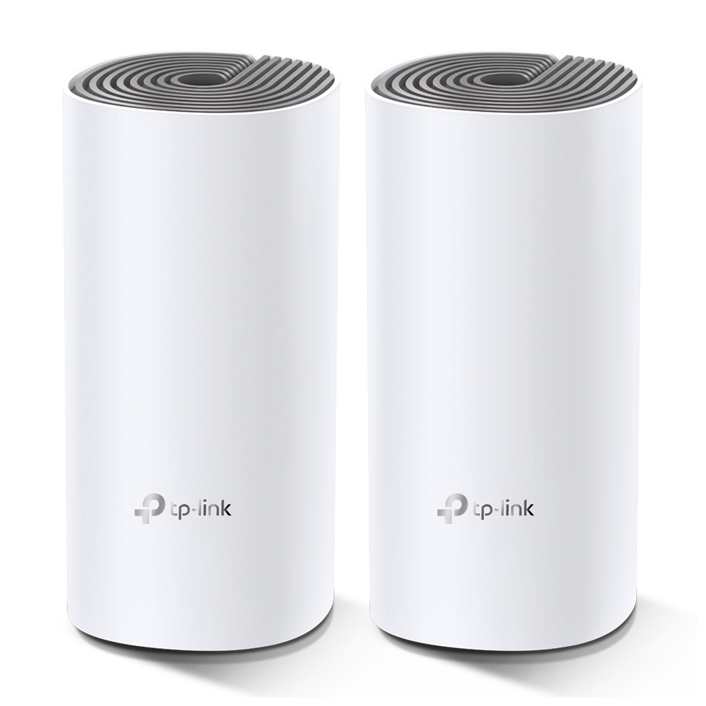 TP-LINK DECO-E4, AC1200, İkili Mesh, 1200Mbps, Dual Band, 2Port Megabit Lan, 260m2 kapsama Alanı, Router, Geniş Alan İnternet Ağı Sağlayıcısı