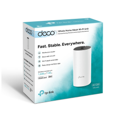 TP-LINK DECO-M4, AC1200, Tekli Mesh, 1200Mbps, Dual Band, 2Port Gigabit Lan, 110m2 kapsama Alanı, Router, Geniş Alan İnternet Ağı Sağlayıcısı