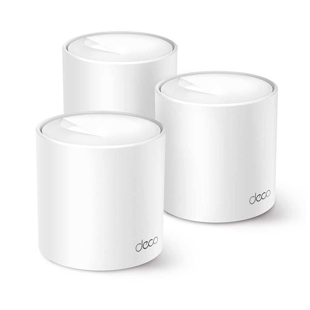 TP-LINK DECO-X10, AX1500, Üçlü Mesh, 1500Mbps, Dual Band, WiFi6, 2Port Gigabit Lan, 520m2 kapsama Alanı, Router, Geniş Alan İnternet Ağı Sağlayıcısı