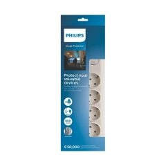 PHILIPS SPN7040WA/62 600J 4'LÜ / 2M AKIM KORUMALI PRİZ (ÜCRETSİZ KARGO)