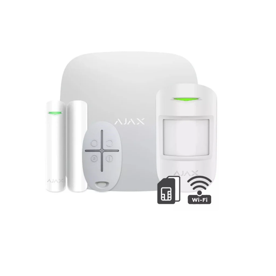 AJAX  StarterKit, Kablosuz, Alarm Kiti, BEYAZ